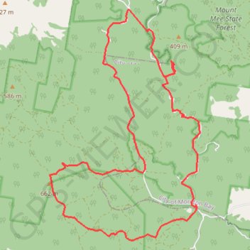 Trace GPS Mount Mee - Rocky Hole, itinéraire, parcours