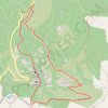 Trace GPS La Grotte de Mueron et les Gorges du Blavet à Bagnols-en-Forêt,, itinéraire, parcours