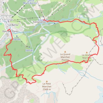 Trace GPS Tour du Grand Marchet, itinéraire, parcours
