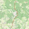 Trace GPS Sentier Vosges-Pyrénées - de Auberive à Grancey-le-Château, itinéraire, parcours