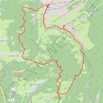 Trace GPS Margeriaz - Golet de l'Agneau (Bauges), itinéraire, parcours