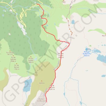Trace GPS Pic Rouge de Bassies, itinéraire, parcours