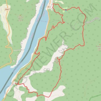Trace GPS Miroč - Đerdap: Mali Prilaz - Veliki Štrbac - Ploča, itinéraire, parcours