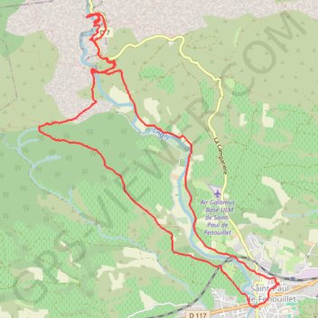 Trace GPS Gorges de Galamus - Saint-Paul-de-Fenouillet, itinéraire, parcours