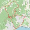 Trace GPS Les Crêtes de la Croix Valmer, itinéraire, parcours