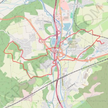 Trace GPS De Moval à Dorans, itinéraire, parcours