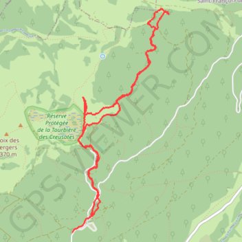 Trace GPS Refuge de la Plate (Bauges), itinéraire, parcours