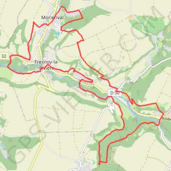 Trace GPS Vallée de L'Automne, itinéraire, parcours