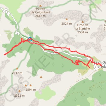 Trace GPS Plateau de Sestrière et cabane de la Braissa avec retour par Gianto, itinéraire, parcours