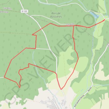 Trace GPS Fayl-Billot L'Osier, itinéraire, parcours