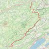 Trace GPS GTJ entre Mandeure et Pontarlier, itinéraire, parcours