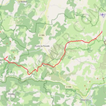 Trace GPS Gorges Tarn 5, itinéraire, parcours
