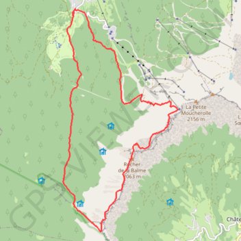 Trace GPS Corrençon-pas énardant-crêtes de la balme, itinéraire, parcours