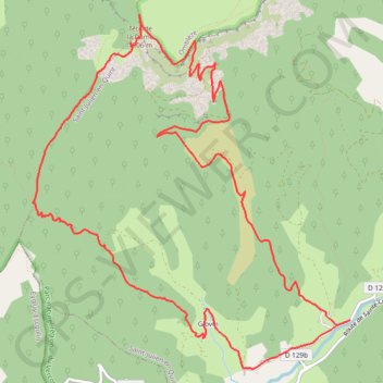 Trace GPS Tête de la Dame (Vercors), itinéraire, parcours