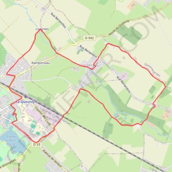 Trace GPS Circuit de Potelle - Le Quesnoy, itinéraire, parcours
