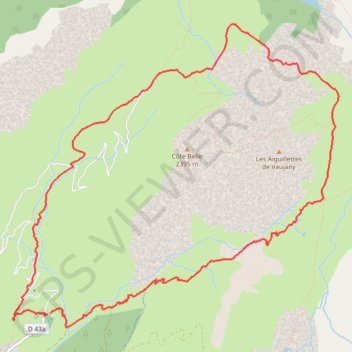 Trace GPS Col du Sabot par le col de Couard, itinéraire, parcours
