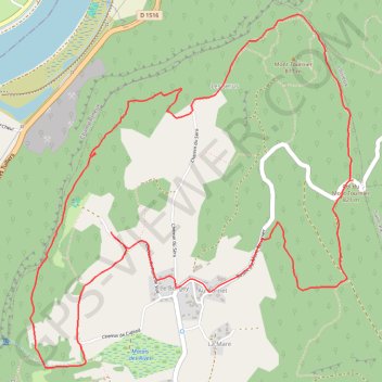 Trace GPS Grotte de Jean Gonet par le Chemin de la Boissière, itinéraire, parcours
