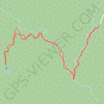Trace GPS Montezuma Falls, itinéraire, parcours