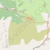 Trace GPS Cap de Ruhos et pic de la Montagnoule depuis la mine d'Anglade, itinéraire, parcours