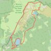 Trace GPS Lac vert et lac des truites, itinéraire, parcours