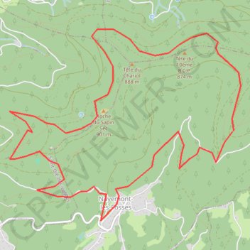 Trace GPS Massif de l'ormont boucle, itinéraire, parcours