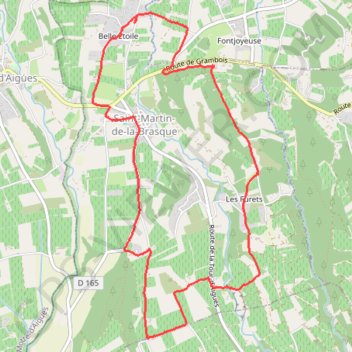 Trace GPS Rando des cigalous villelaure, itinéraire, parcours