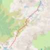 Trace GPS Lac robert vers refuge de la Pra, itinéraire, parcours