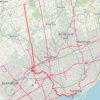Trace GPS Toronto - Bradford, itinéraire, parcours