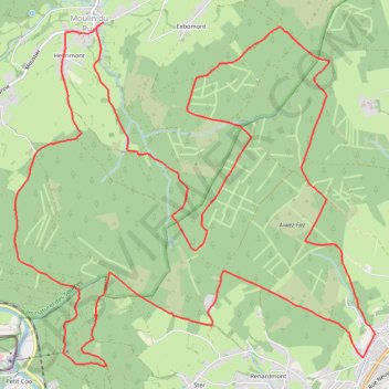 Trace GPS Moulin-du-Ruy, itinéraire, parcours
