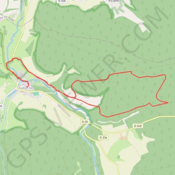 Trace GPS Auberive montavoir, itinéraire, parcours