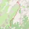 Trace GPS Monte Incudine, 2134m, itinéraire, parcours