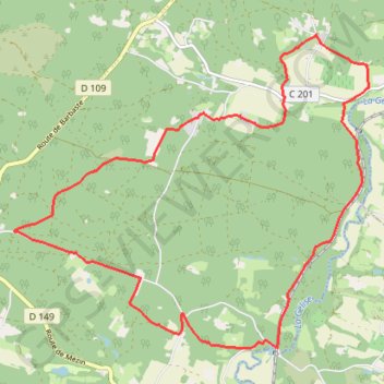 Trace GPS Lisse, aux portes de la forêt Landaise, itinéraire, parcours