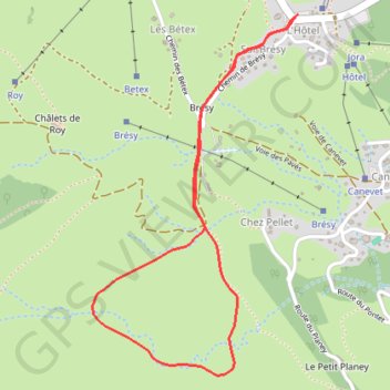 Trace GPS La boucle de Gron, itinéraire, parcours