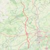 Trace GPS Itinéraire aller Saint Léonard des Bois, itinéraire, parcours