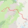 Trace GPS Cimes de la Cochette, Couloir NW par les Aiguillettes de Vaujany, itinéraire, parcours