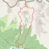 Trace GPS Lac et cime du mercantour, itinéraire, parcours