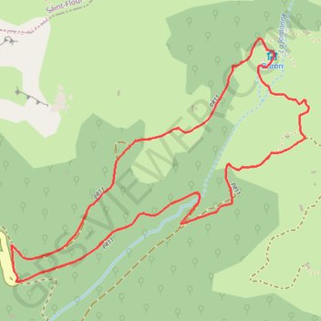 Trace GPS Les Sources de la Jordanne - Puy Mary Espace Trail, itinéraire, parcours
