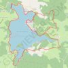 Trace GPS Lac des Settons - Tour du lac, itinéraire, parcours