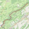 Trace GPS Grande Traversée du Jura (GTJ) - La Rasse - Villers-le-Lac, itinéraire, parcours
