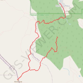 Trace GPS Milenkov Kamen (Karadzica), itinéraire, parcours