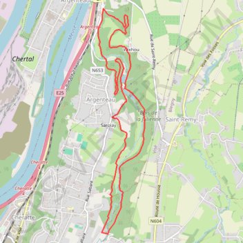 Trace GPS Étangs de la Julienne, itinéraire, parcours