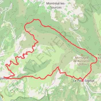 Trace GPS Arpavon - Col d'Ambonne - Poët Sigillat, itinéraire, parcours