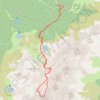 Trace GPS Rocher de l'Homme, Couloir nord (Belledonne), itinéraire, parcours