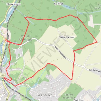 Trace GPS Balade à Villers-la-Ville, itinéraire, parcours