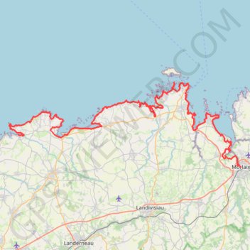 Trace GPS 8-De-Morlaix-à-Guissény, itinéraire, parcours