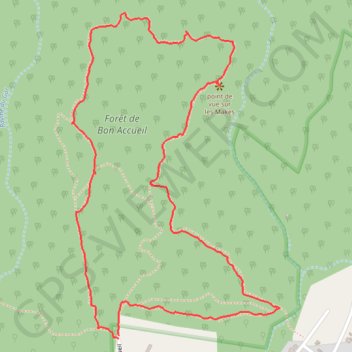 Trace GPS le Bois de Bon Accueil, itinéraire, parcours