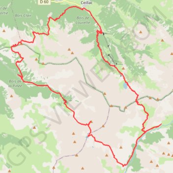 Trace GPS Track no: 1, itinéraire, parcours