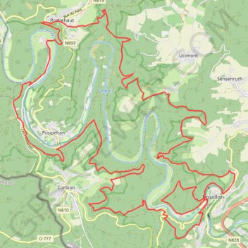 Trace GPS Bouillon 26/09/2020, itinéraire, parcours