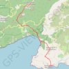 Trace GPS Corse du sud, Coti-Chiavari, Porto-Pollo, itinéraire, parcours